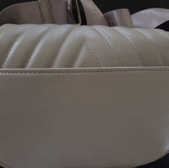 Valentino Orlandi Quilted Crossbody Bag with Coin Pouch – Taupe Nude – NWT - Picture 4 of 8